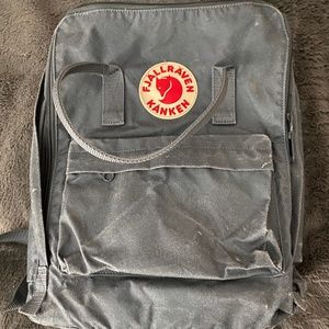 fjallraven grey backpack
